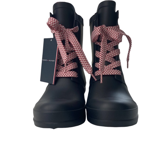 Tommy Hilfiger Rain Boots Tamar Women  Dark Blue 7M - Picture 9 of 11